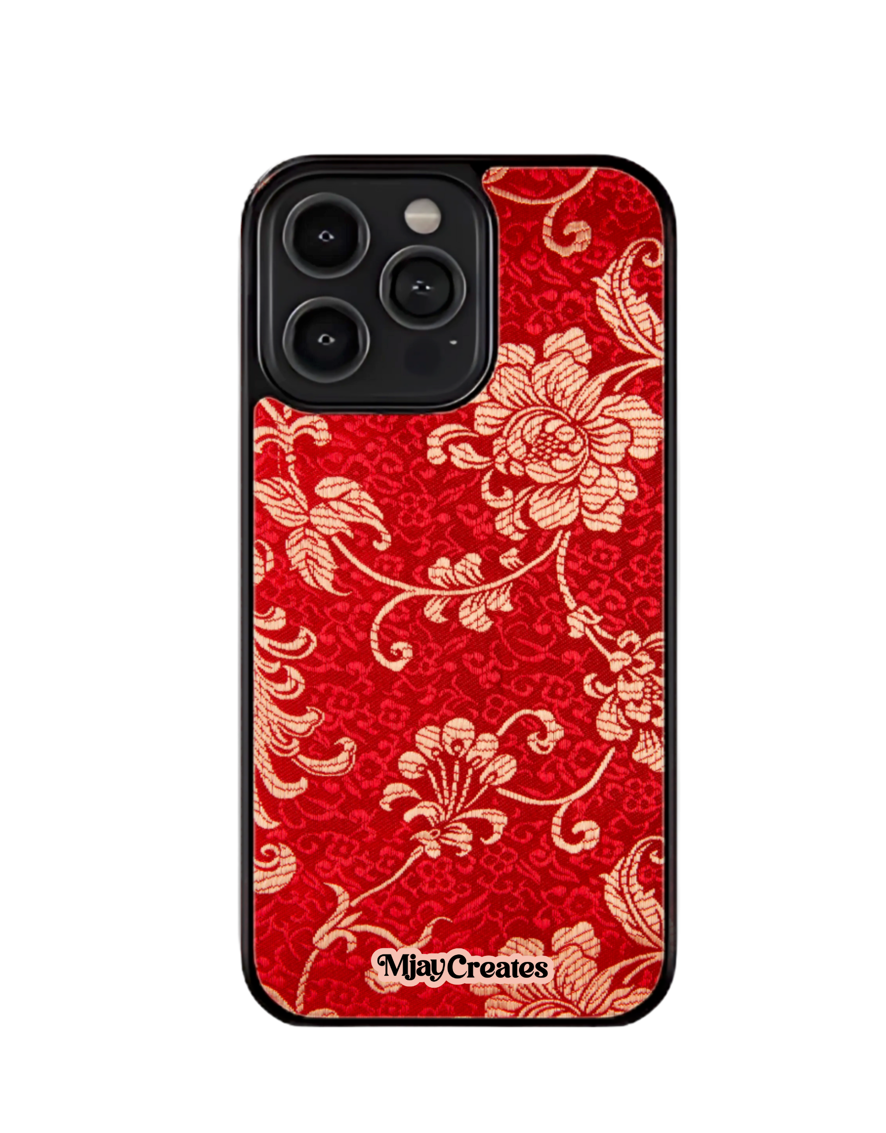 Red floral phone case