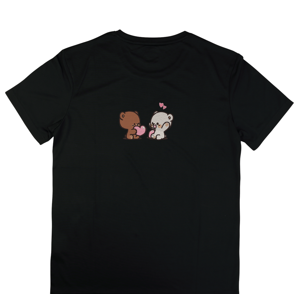 Bear love embroidered shirt
