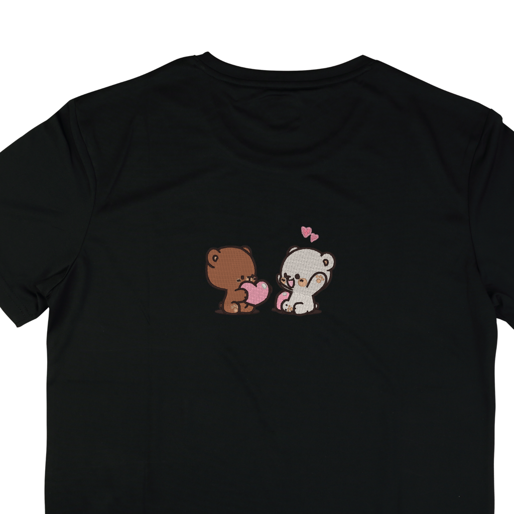 Bear love embroidered shirt